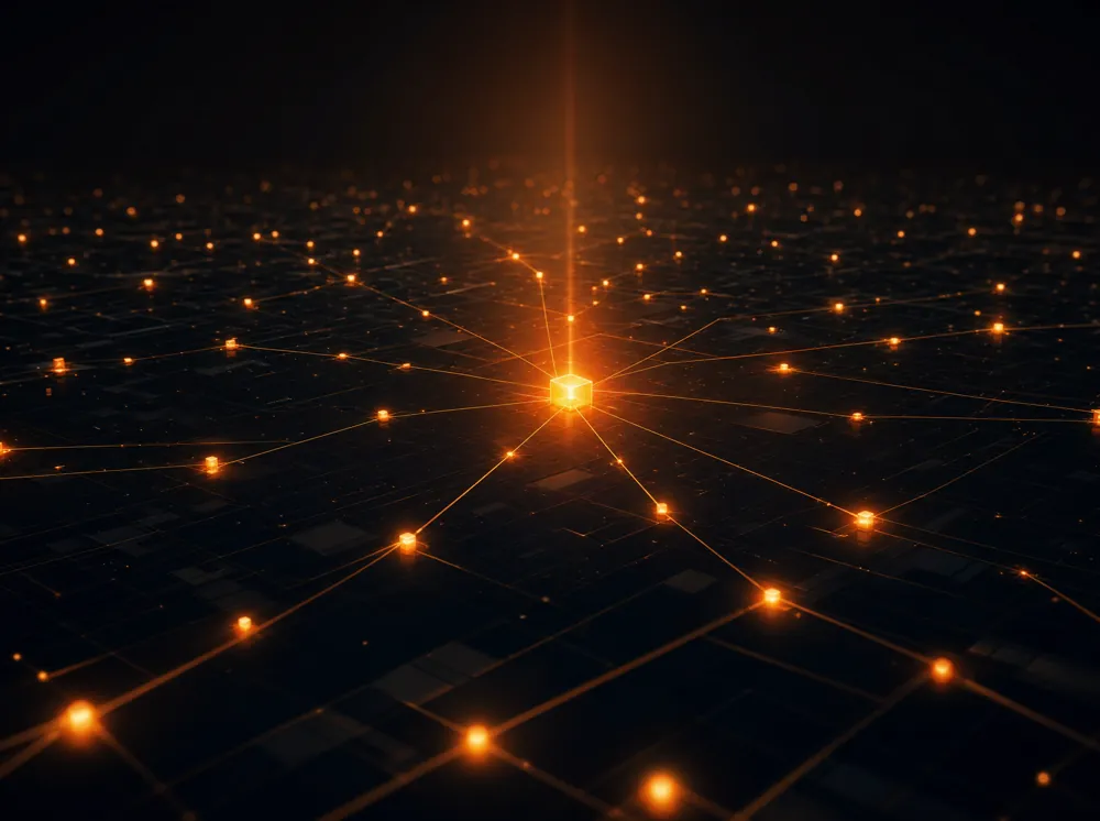 Abstract visualization of a website deploying live